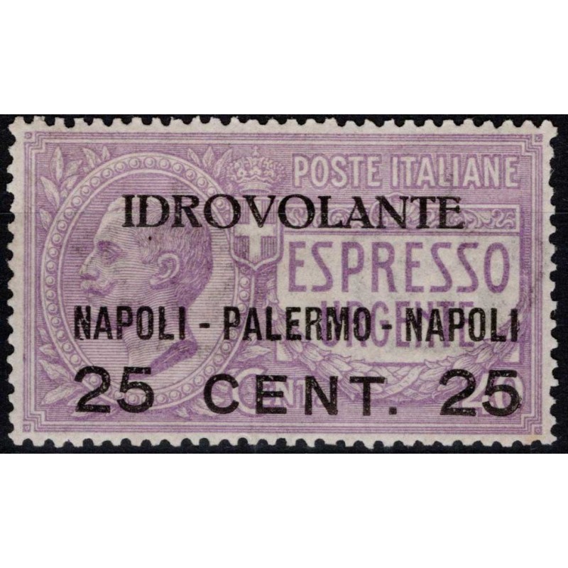 REGNO 1917 P/A ESPRESSO URGENTE IDROVOLANTE N.2 CENTRATO G.I MNH** ...