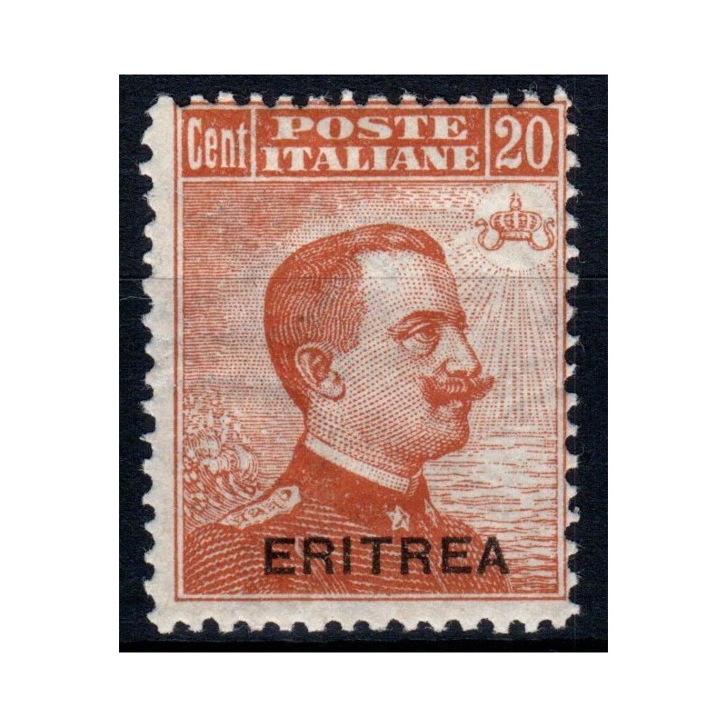 COLONIE 1921 ERITREA SOPR. SOPR 20 C. N.49 G.I MNH**  | Filatelia M...