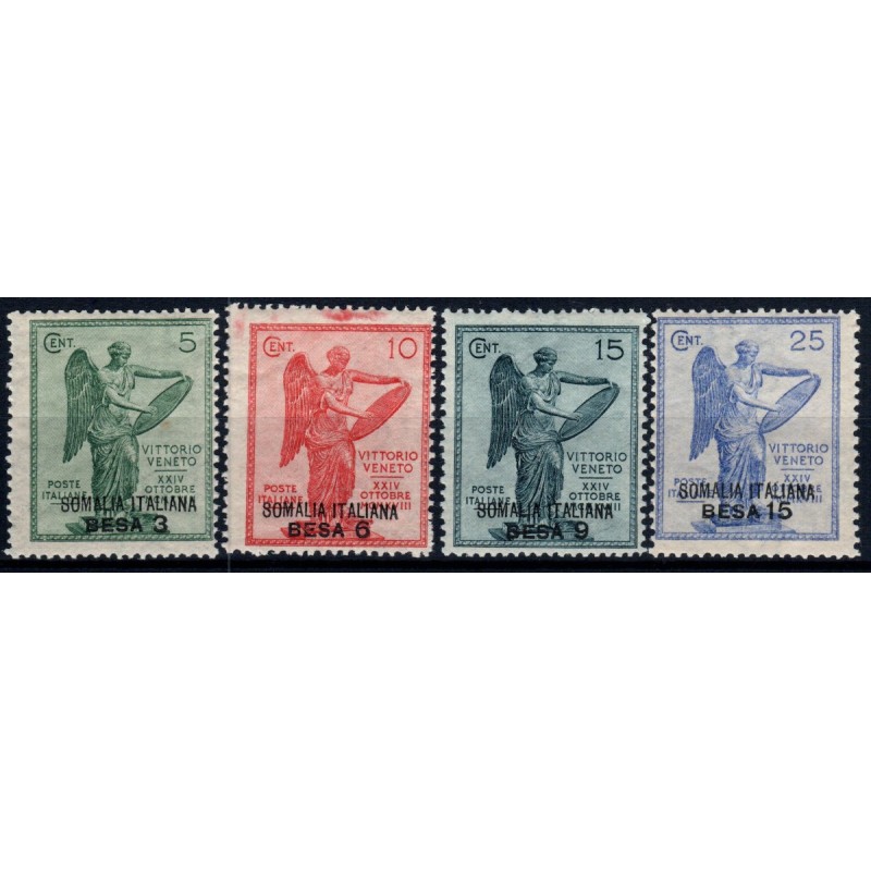 COLONIE 1922 SOMALIA VITTORIA SOPR. BESA 4 VALORI S.8 G.I MNH**  | ...