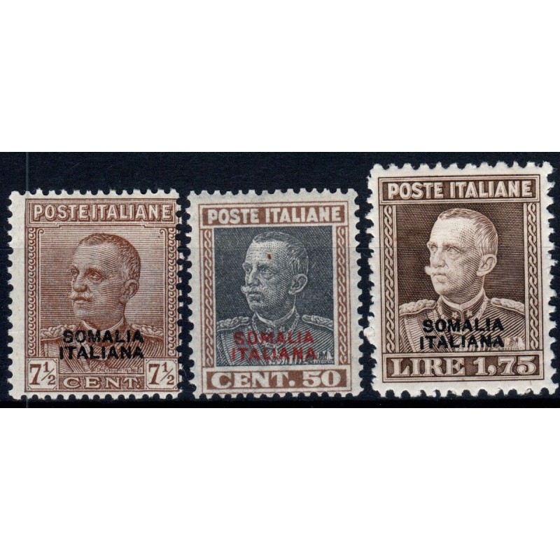 COLONIE 1928 SOMALIA SOPR. 3 VALORI S.25 G.I MNH**  | Filatelia Meloni