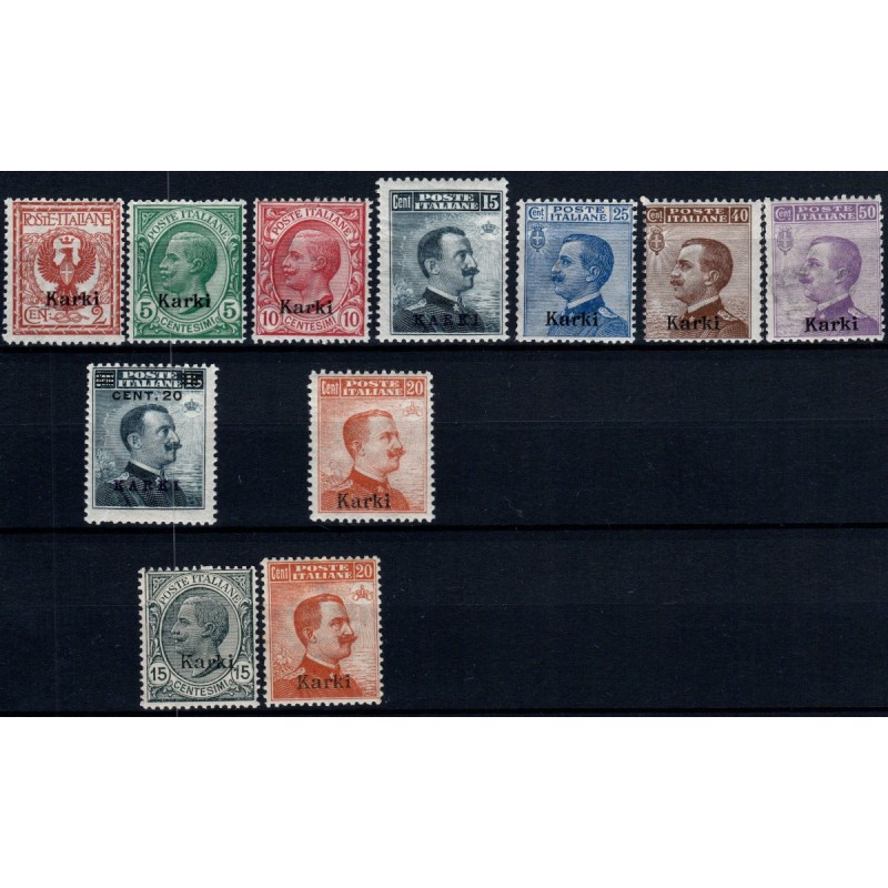 COLONIE 1912-22 EGEO SOPR. KARKI CARCHI SERIE MISTE G.I MNH**  | Fi...