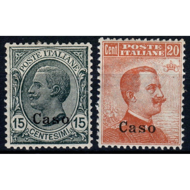 COLONIE 1921-22 EGEO SOPR. CASO N.10 - 11 G.I MNH**  | Filatelia Me...