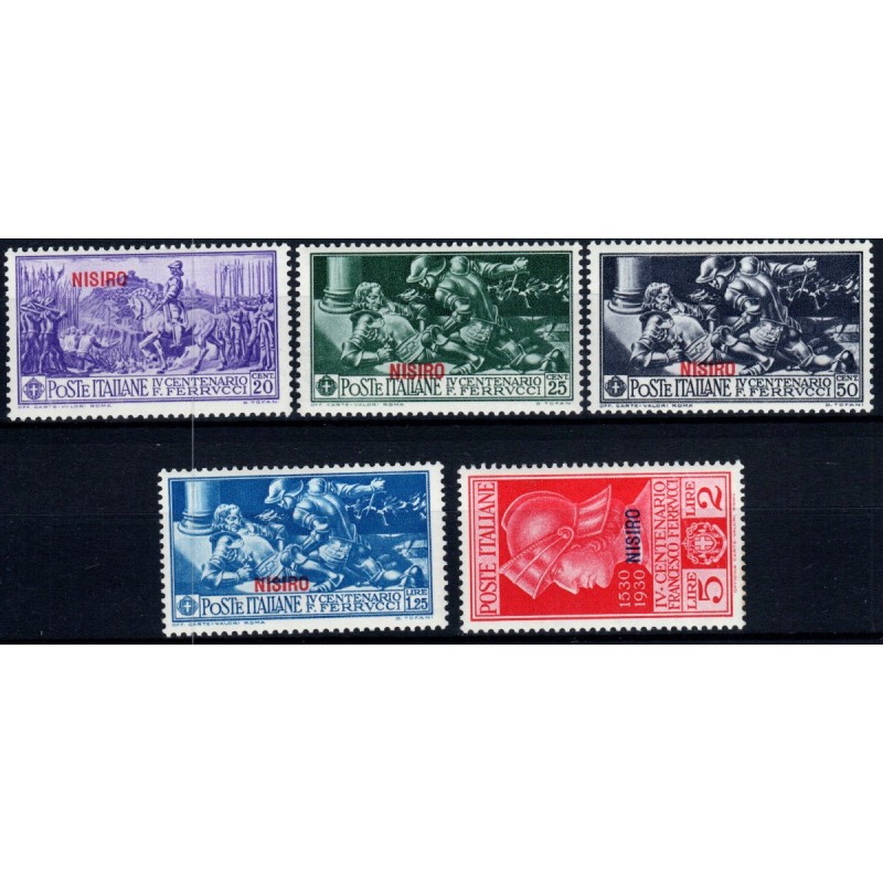 COLONIE 1930 EGEO NISIROS FERRUCCI 5 VALORI G.I MNH**  | Filatelia ...