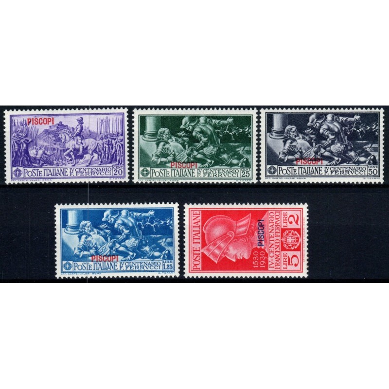 COLONIE 1930 EGEO PISCOPI FERRUCCI 5 VALORI G.I MNH**  | Filatelia ...