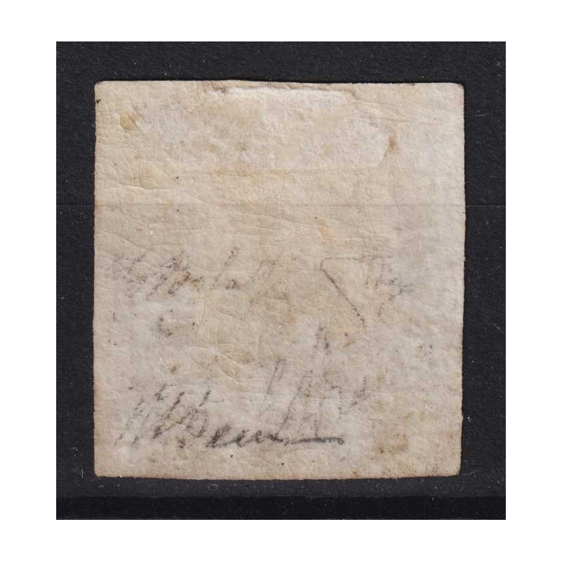 NAPOLI 1858 2 GRANA FALSO I TIPO CARMINIO LILLACEO II STATO N.F1a G...