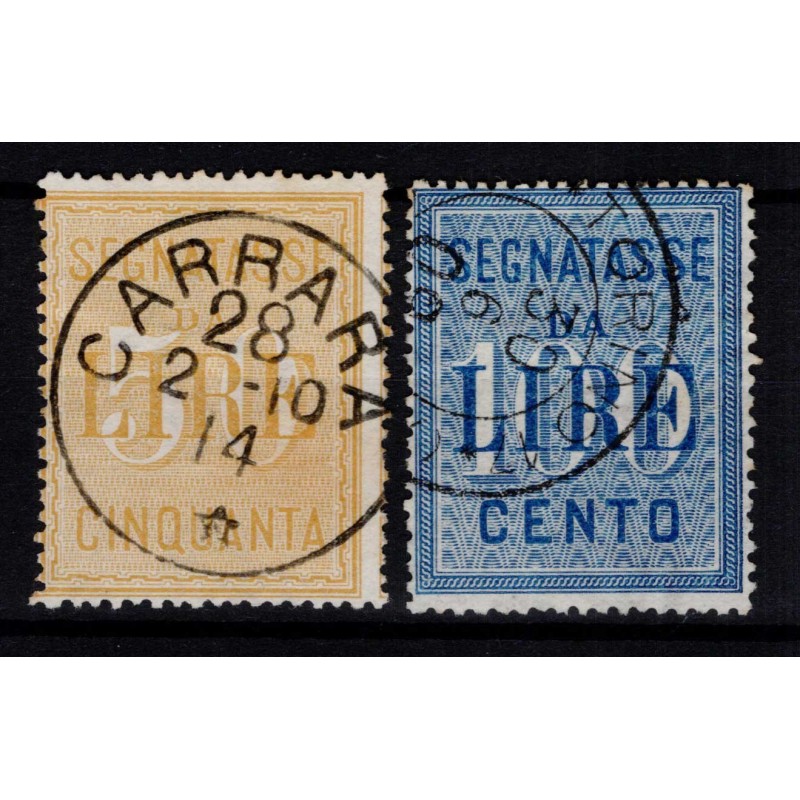 REGNO D'ITALIA 1903 SEGNATASSE 2 V. N.31-32 USATI  | Filatelia Meloni