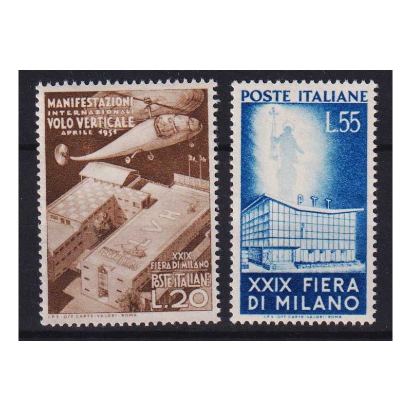 REPUBBLICA 1951 FIERA DI MILANO 2 V. G.I MNH**  | Filatelia Meloni