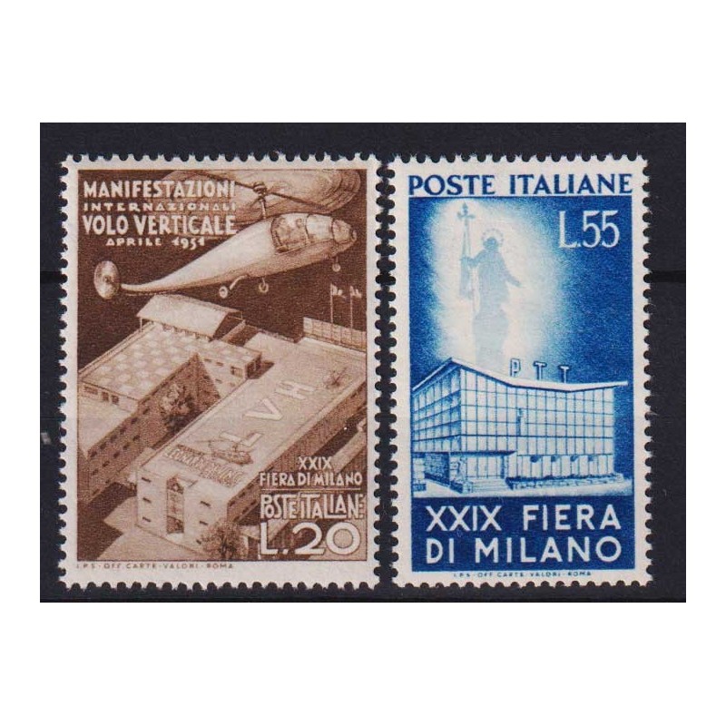 REPUBBLICA 1951 FIERA DI MILANO 2 V. G.I MNH**  | Filatelia Meloni