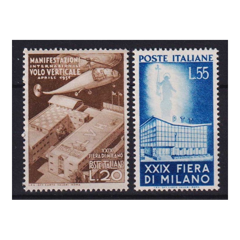 REPUBBLICA 1951 FIERA DI MILANO 2 V. G.I MNH**  | Filatelia Meloni