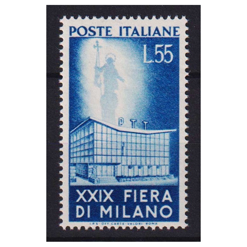 REPUBBLICA 1951 FIERA DI MILANO 55 LIRE G.I MNH**  | Filatelia Meloni