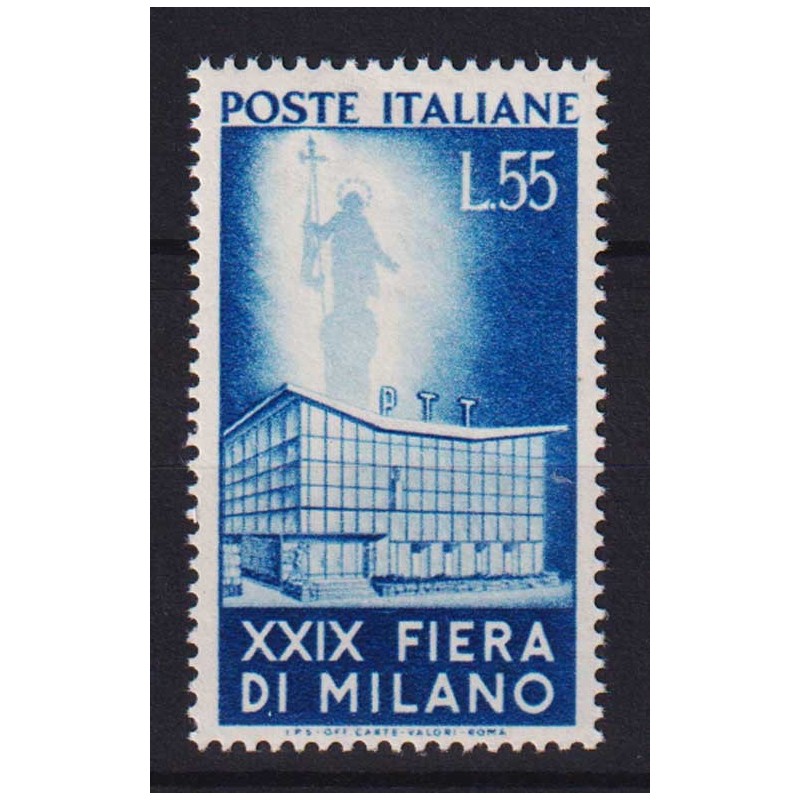 REPUBBLICA 1951 FIERA DI MILANO 55 LIRE G.I MNH**  | Filatelia Meloni