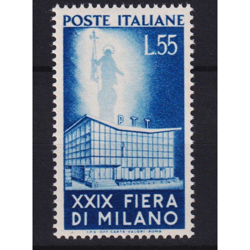 REPUBBLICA 1951 FIERA DI MILANO 55 LIRE G.I MNH**  | Filatelia Meloni