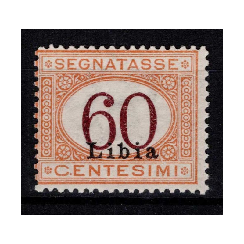 COLONIE LIBIA 1925 SEGNATASSE 60 CENTESIMI N.11 G.I MNH**  | Filate...