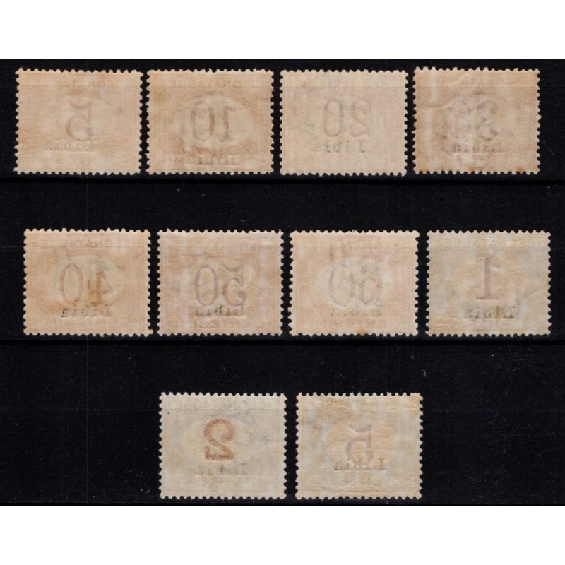 COLONIE LIBIA 1915 SEGNATASSE SERIE COMPLETA 10 N.1-10 G.I MNH**  |...