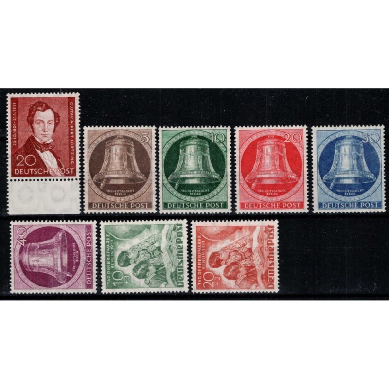 GERMANIA BERLINO 1950 3 SERIE 8 VALORI G.I MNH**  | Filatelia Meloni