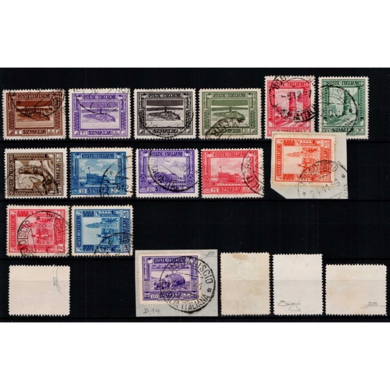 COLONIE SOMALIA 1935-36 PITTORICA II EMISSIONE 18 V. US. CERT.  | F...