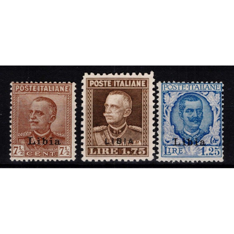 COLONIE LIBIA 1928-29 PARMEGGIANI 3 V. N.78-80 G.I MNH**  | Filatel...