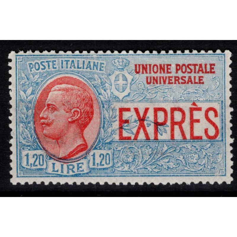 REGNO D'ITALIA 1922 ESPRESSO 1,20 LIRE N.8 G.I MNH** CENTRATO  | Fi...