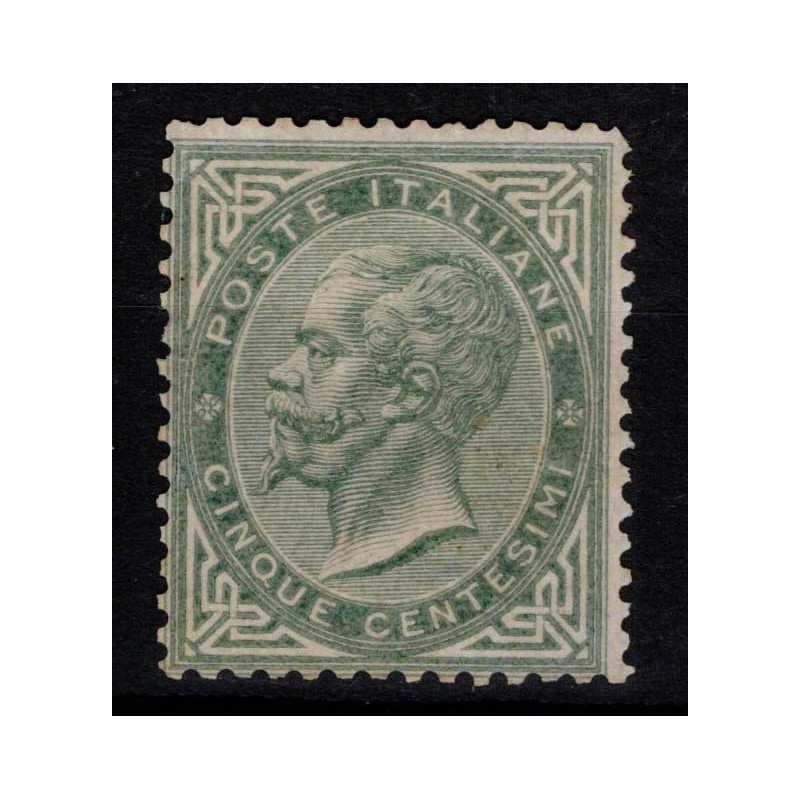 REGNO D'ITALIA 1863 5 CENTESIMI TORINO N.T16 G.O MLH* CERT.  | Fila...