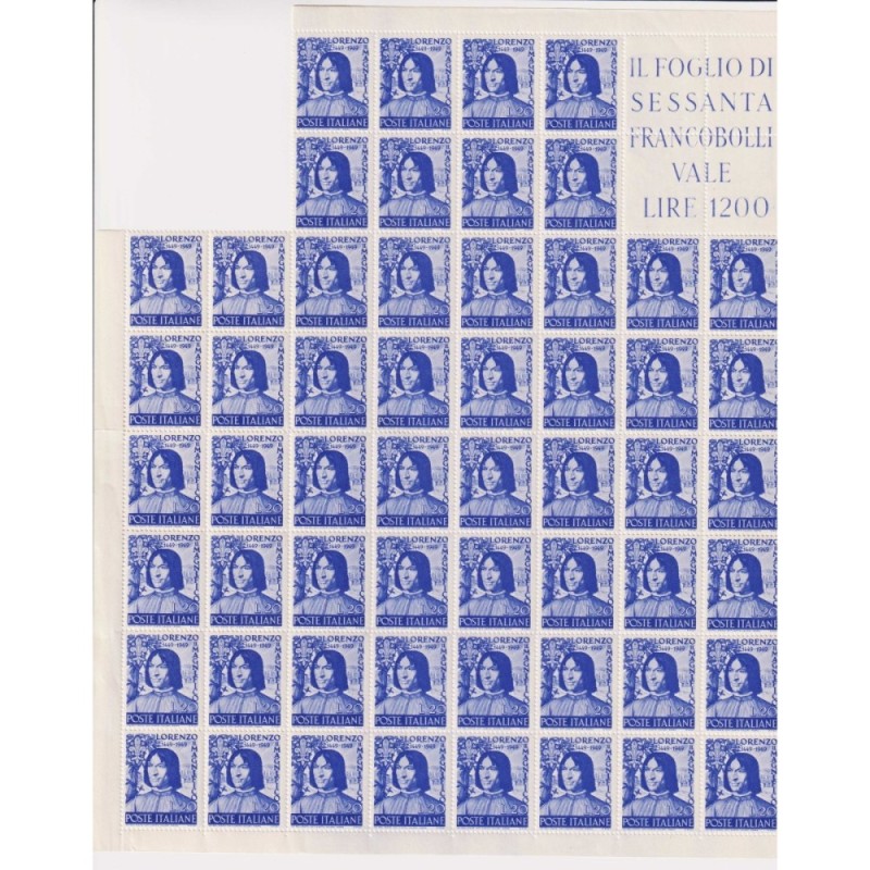 REPUBBLICA 1949 LORENZO IL MAGNIFICO 90 VALORI G.I MNH**  | Filatel...