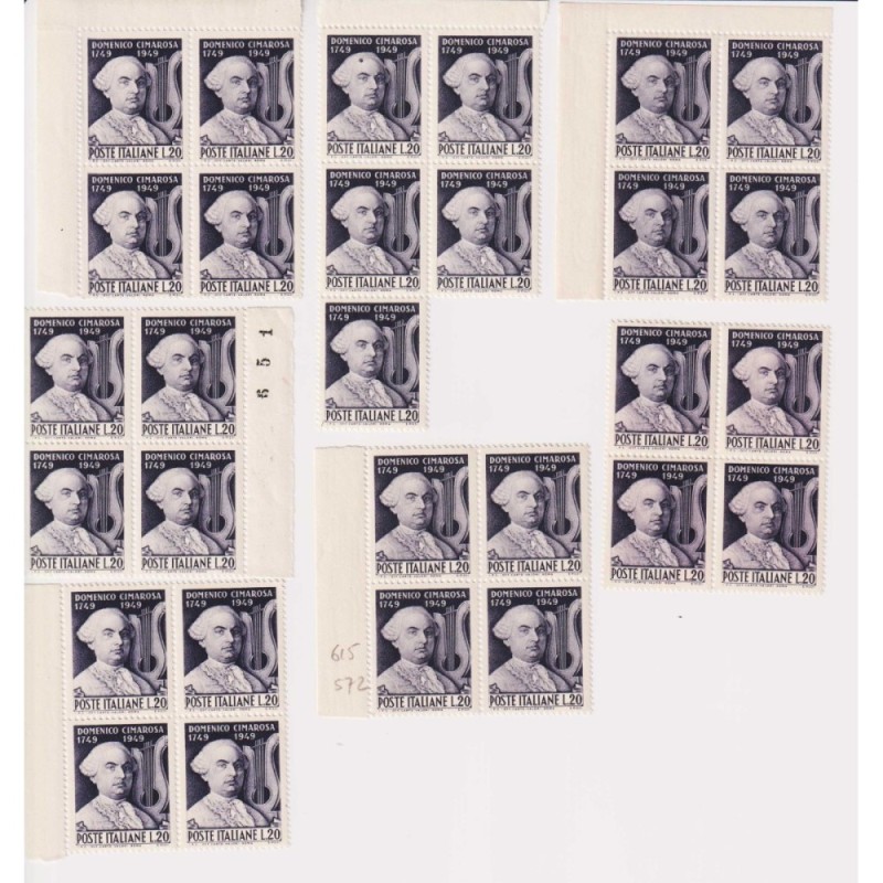 REPUBBLICA 1949 CIMAROSA 51 VALORI G.I MNH** COME DA FOTO  | Filate...