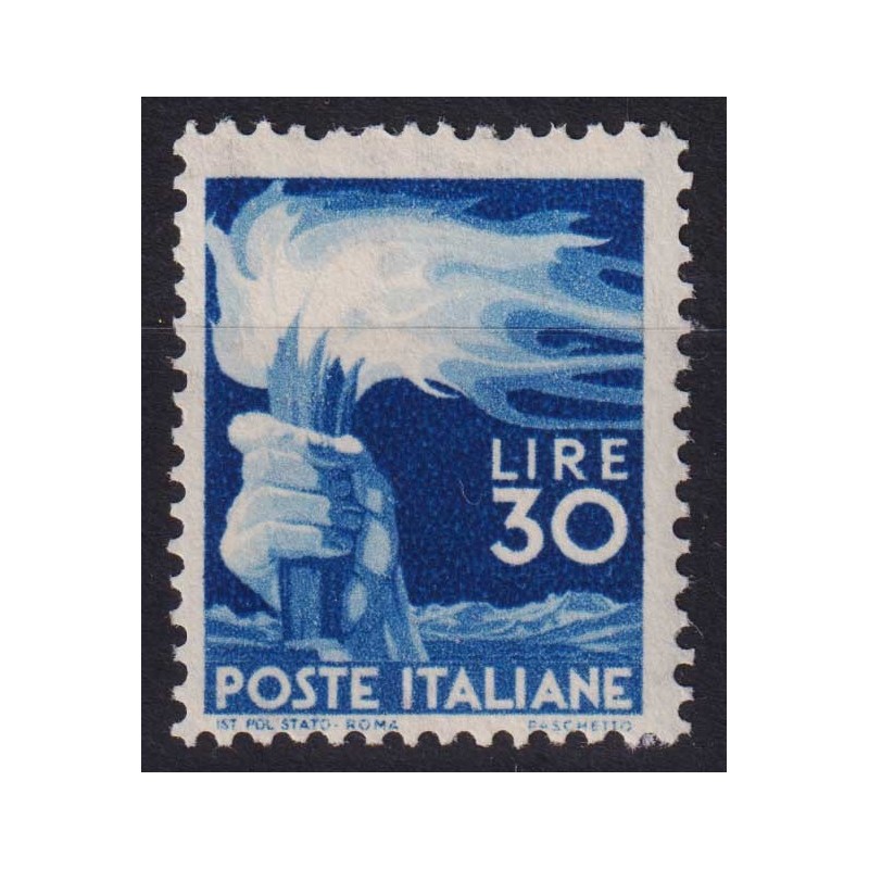 REPUBBLICA 1945-48 DEMOCRATICA 30 LIRE N.563 G.I MNH**  | Filatelia...