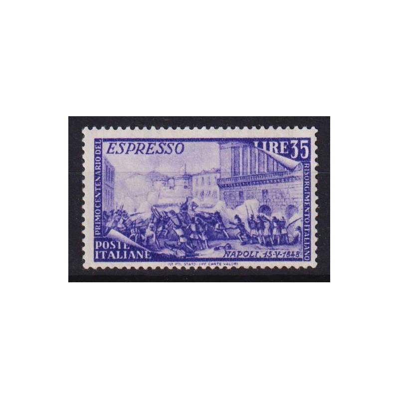 REPUBBLICA 1948 RISORGIMENTO ESPRESSO 35 LIRE G.I MNH**  | Filateli...