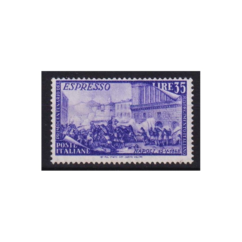 REPUBBLICA 1948 RISORGIMENTO ESPRESSO 35 LIRE G.I MNH**  | Filateli...