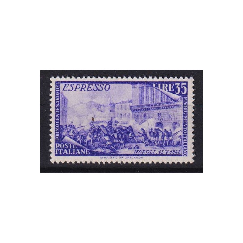 REPUBBLICA 1948 RISORGIMENTO ESPRESSO 35 LIRE G.I MNH**  | Filateli...