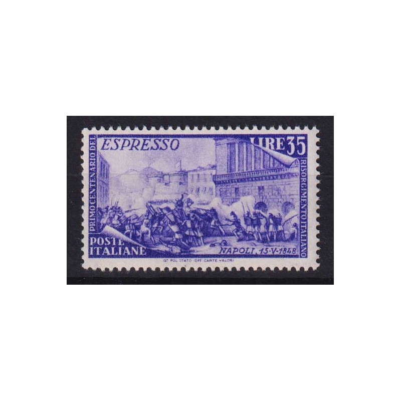 REPUBBLICA 1948 RISORGIMENTO ESPRESSO 35 LIRE G.I MNH**  | Filateli...