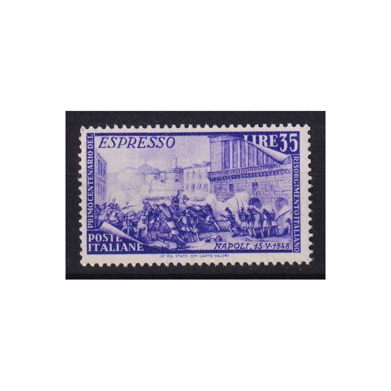 REPUBBLICA 1948 RISORGIMENTO ESPRESSO 35 LIRE G.I MNH**  | Filateli...