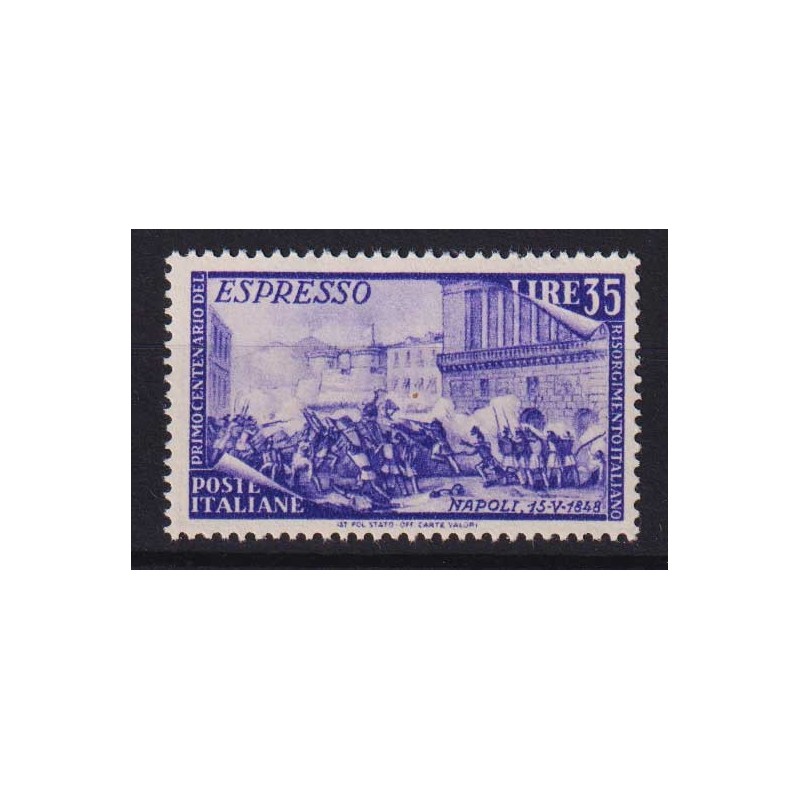 REPUBBLICA 1948 RISORGIMENTO ESPRESSO 35 LIRE G.I MNH**  | Filateli...