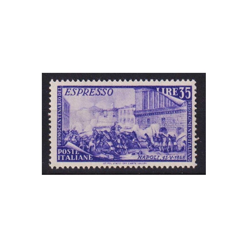 REPUBBLICA 1948 RISORGIMENTO ESPRESSO 35 LIRE G.I MNH**  | Filateli...