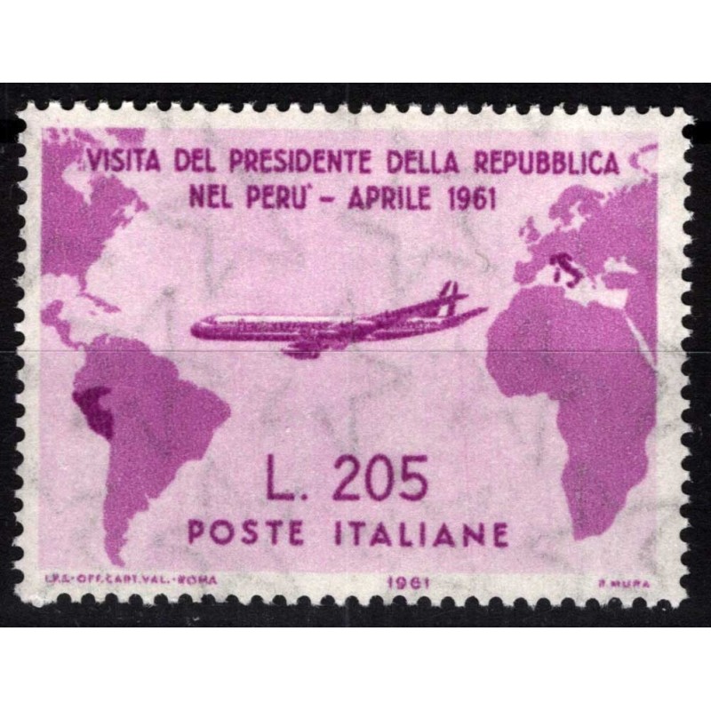 REPUBBLICA 1961 GRONCHI ROSA 205 LIRE G.I. MNH** CERT.  | Filatelia...