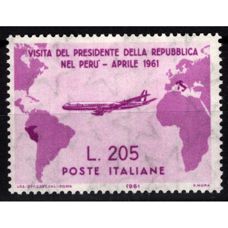 REPUBBLICA 1961 GRONCHI ROSA 205 LIRE G.I. MNH** CERT.  | Filatelia...