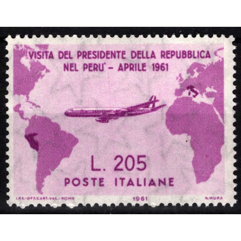 REPUBBLICA 1961 GRONCHI ROSA 205 LIRE G.I. MNH** CERT.  | Filatelia...