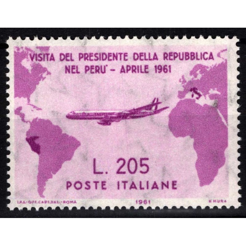 REPUBBLICA 1961 GRONCHI ROSA 205 LIRE G.I. MNH** CERT.  | Filatelia...