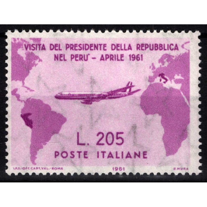 REPUBBLICA 1961 GRONCHI ROSA 205 LIRE G.I. MNH** CERT.  | Filatelia...