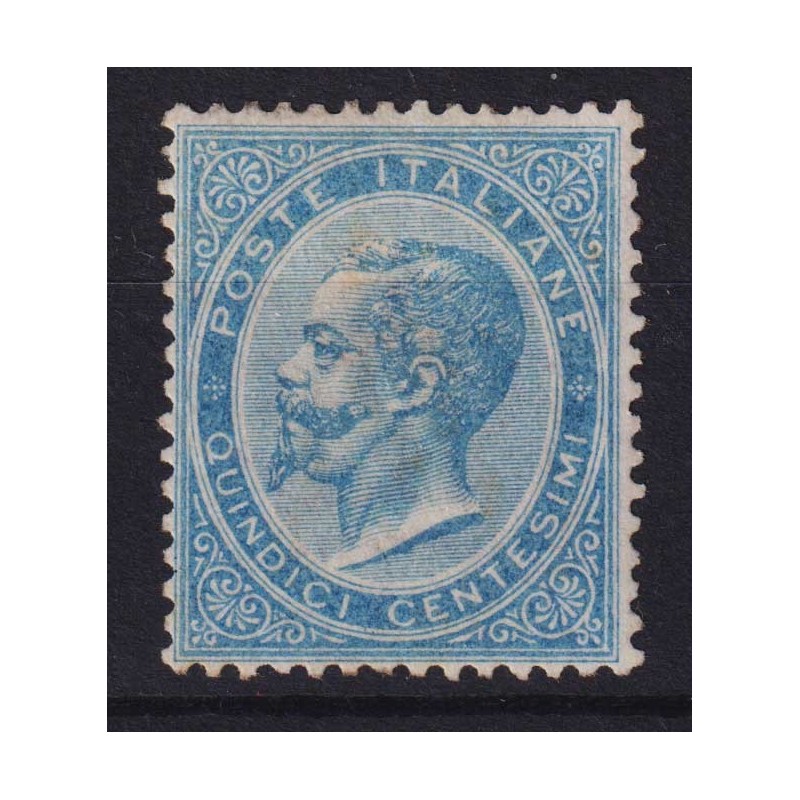 REGNO 1863-65 15 CENTESIMI DE LA RUE LONDRA N.L15 G.I MNH** CERT. C...