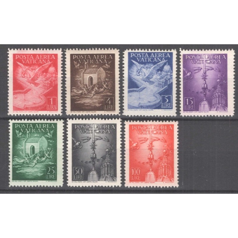 VATICANO 1947 P/A SOGGETTI VARI 7 VALORI G.I MNH**  | Filatelia Meloni