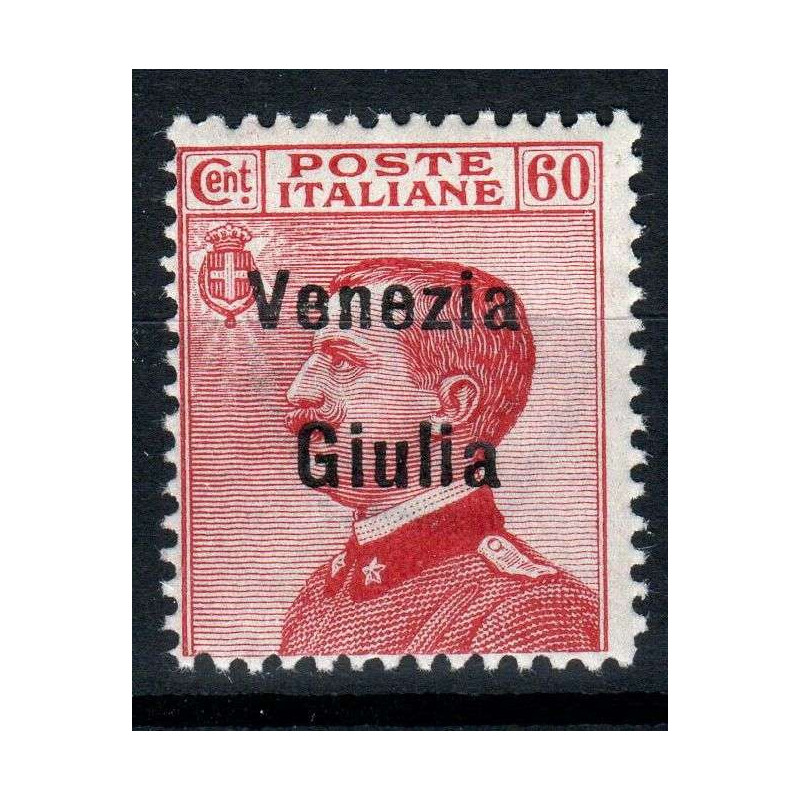 OCCUPAZIONI VENEZIA GIULIA 1918-19 60 CENTESIMI N.28 G.I MNH**  | F...