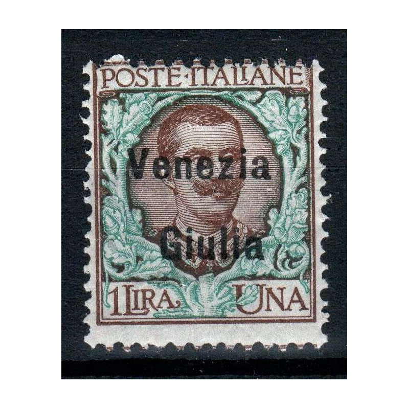 OCCUPAZIONI VENEZIA GIULIA 1918-19 1 LIRA N.29 G.I MNH**  | Filatel...