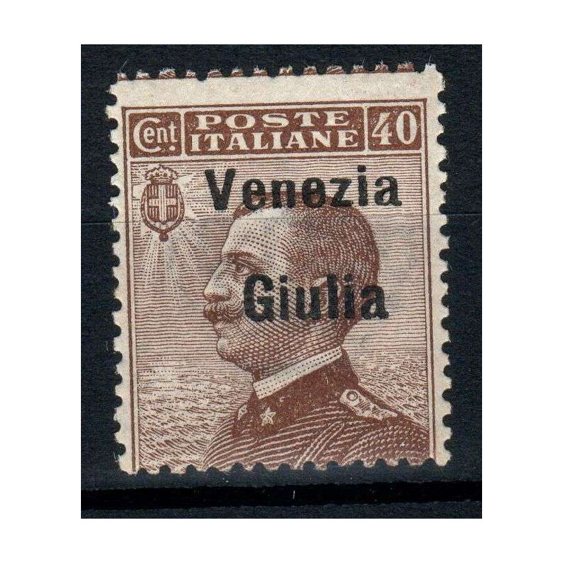 OCCUPAZIONI VENEZIA GIULIA 1918-19 40 CENTESIMI N.25 G.I MNH**  | F...