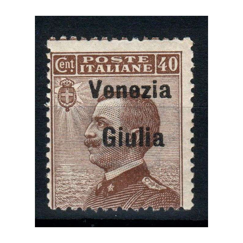 OCCUPAZIONI VENEZIA GIULIA 1918-19 40 CENTESIMI N.25 G.I MNH**  | F...