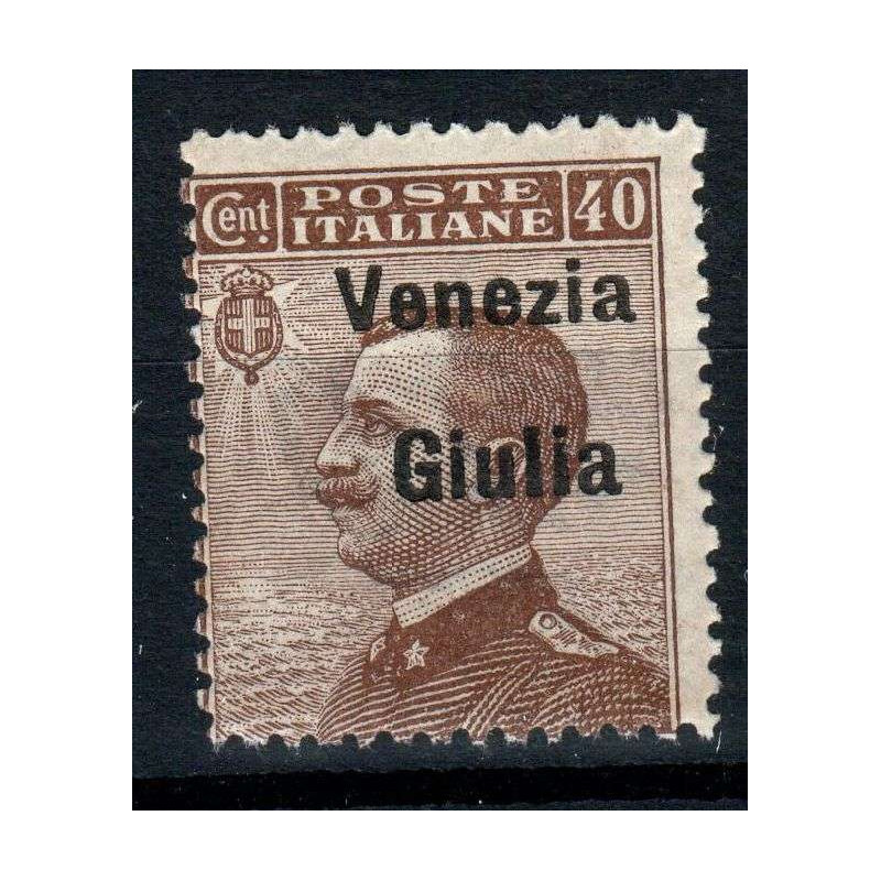 OCCUPAZIONI VENEZIA GIULIA 1918-19 40 CENTESIMI N.25 G.I MNH**  | F...