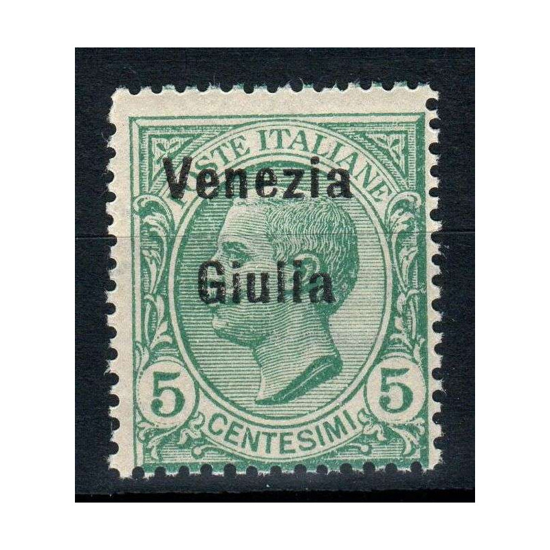 OCCUPAZIONI VENEZIA GIULIA 1918-19 5 CENTESIMI N.21 G.I MNH**  | Fi...