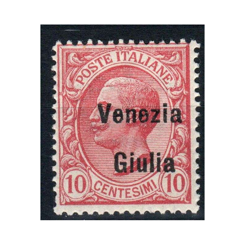 OCCUPAZIONI VENEZIA GIULIA 1918-19 10 CENTESIMI N.22 G.I MNH**  | F...