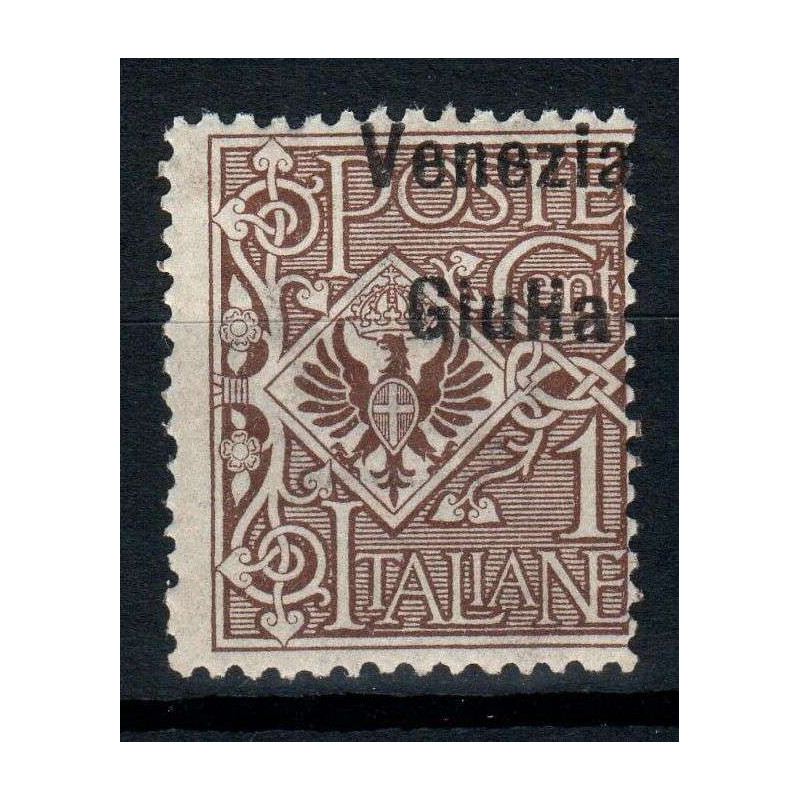 OCCUPAZIONI VENEZIA GIULIA 1918-19 1 CENTESIMI N.19 SOPR. SPOSTATA ...