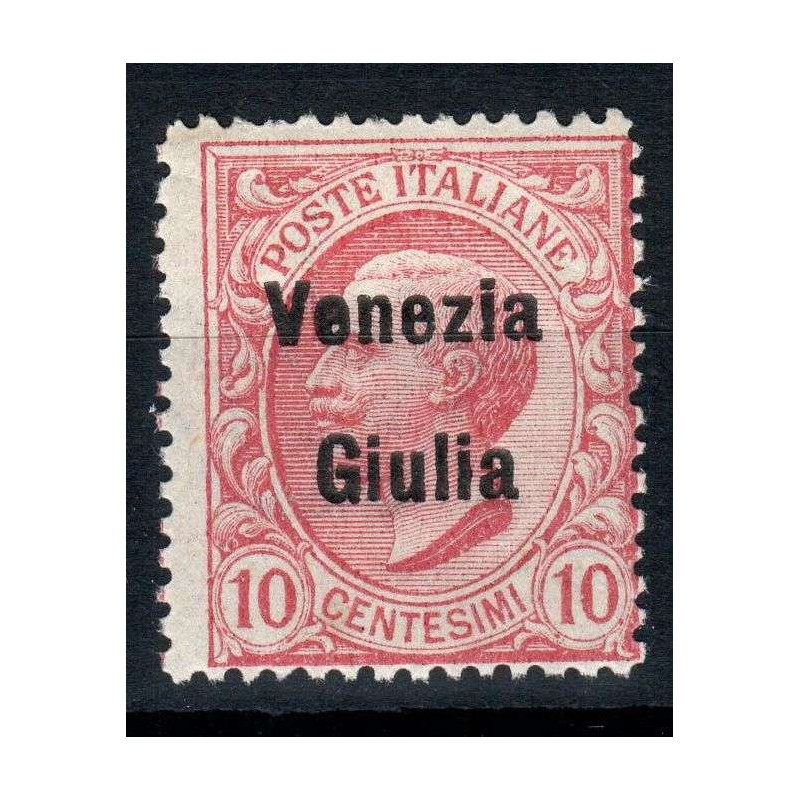 OCCUPAZIONI VENEZIA GIULIA 1918-19 10 CENTESIMI N.22 G.I MNH**  | F...