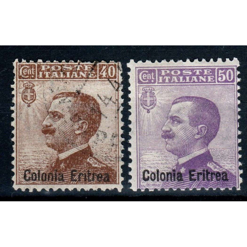 COLONIE ERITREA 1918 MICHETTI 2 VALORI US / G.I MNH**  | Filatelia ...